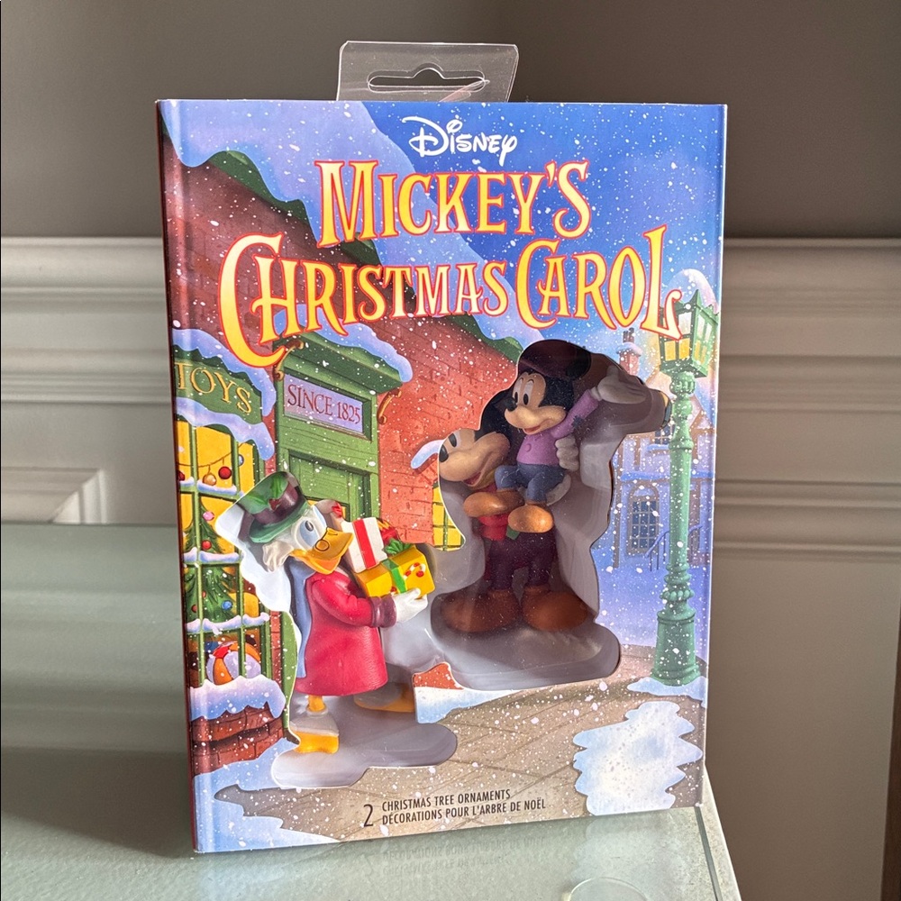 New! Hallmark Disney Mickey's Christmas Carol Set Storybook Boxed Ornaments